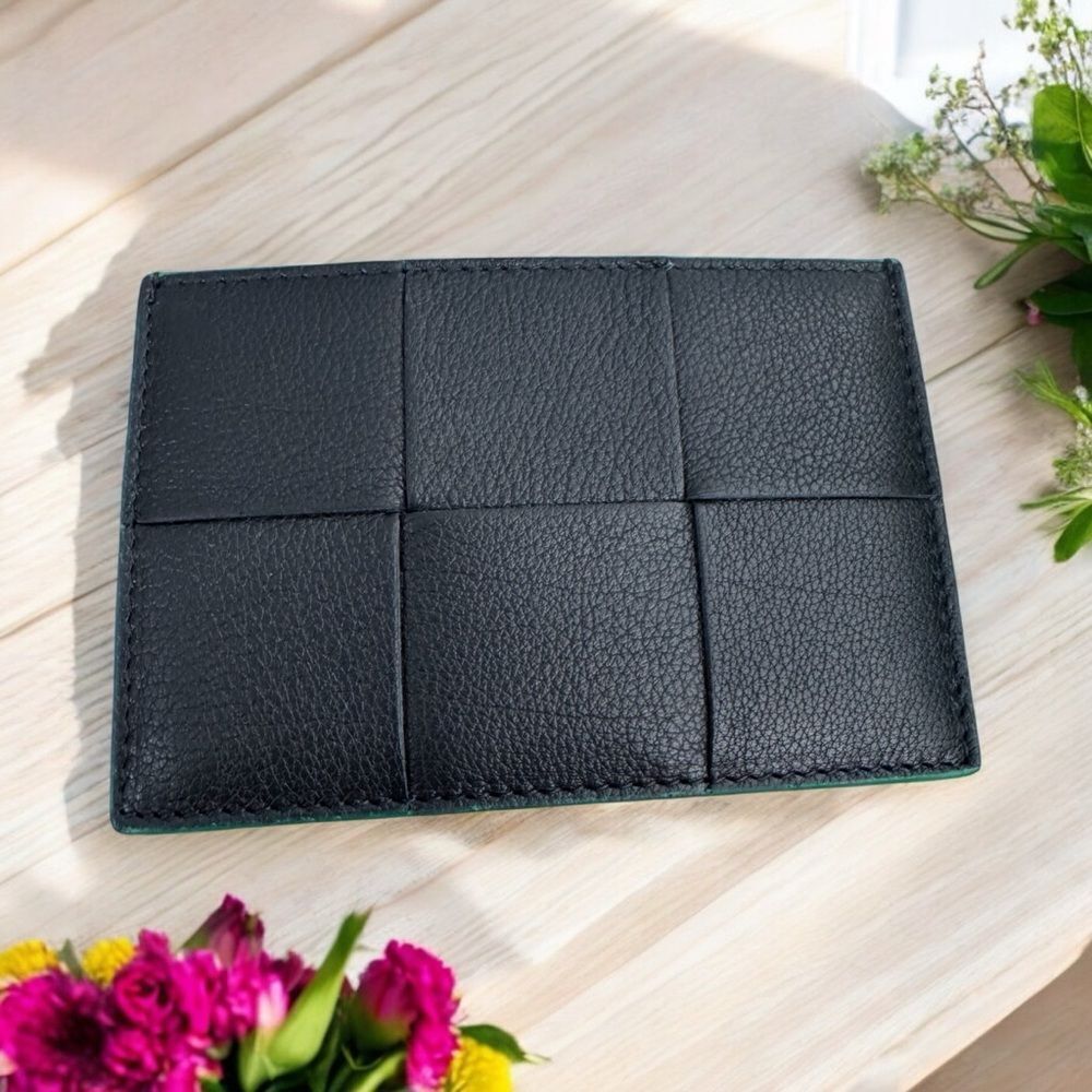 NWT Bottega Veneta Cassette Leather Card Holder